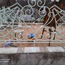 Оградка для могилы из художественной ковки металла