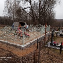 Оградка для могилы из художественной ковки металла